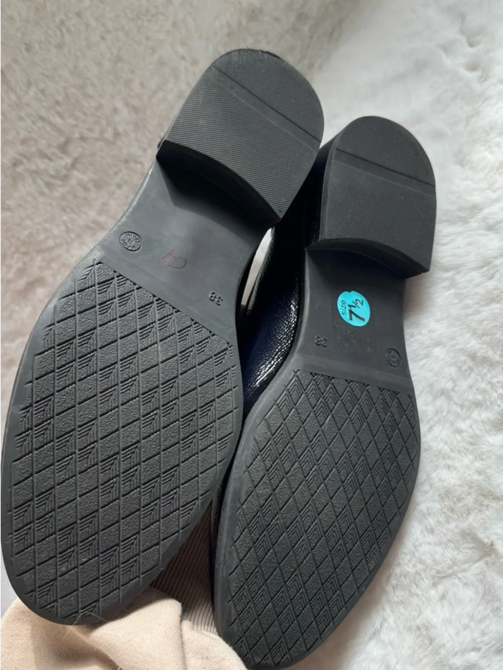 Dorking Embellished Loafers Patent Leather Burgundy Black Crystal Slip On Flats - Picture 4 of 4